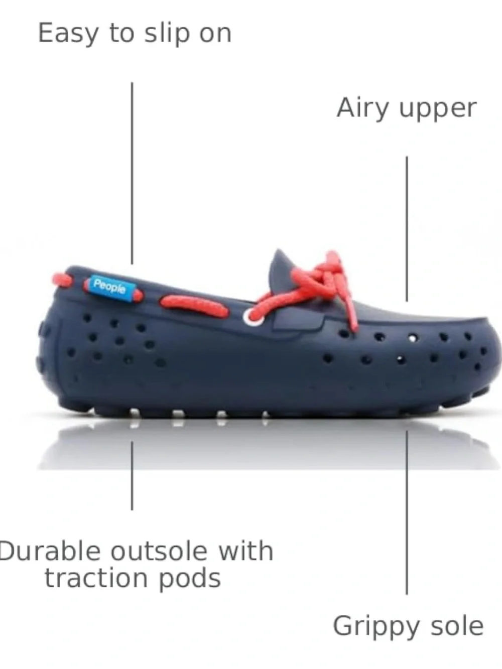 People Footwear Senna Kids Waterproof Slip-On Rubber Loafers Water Shoes SZ 11